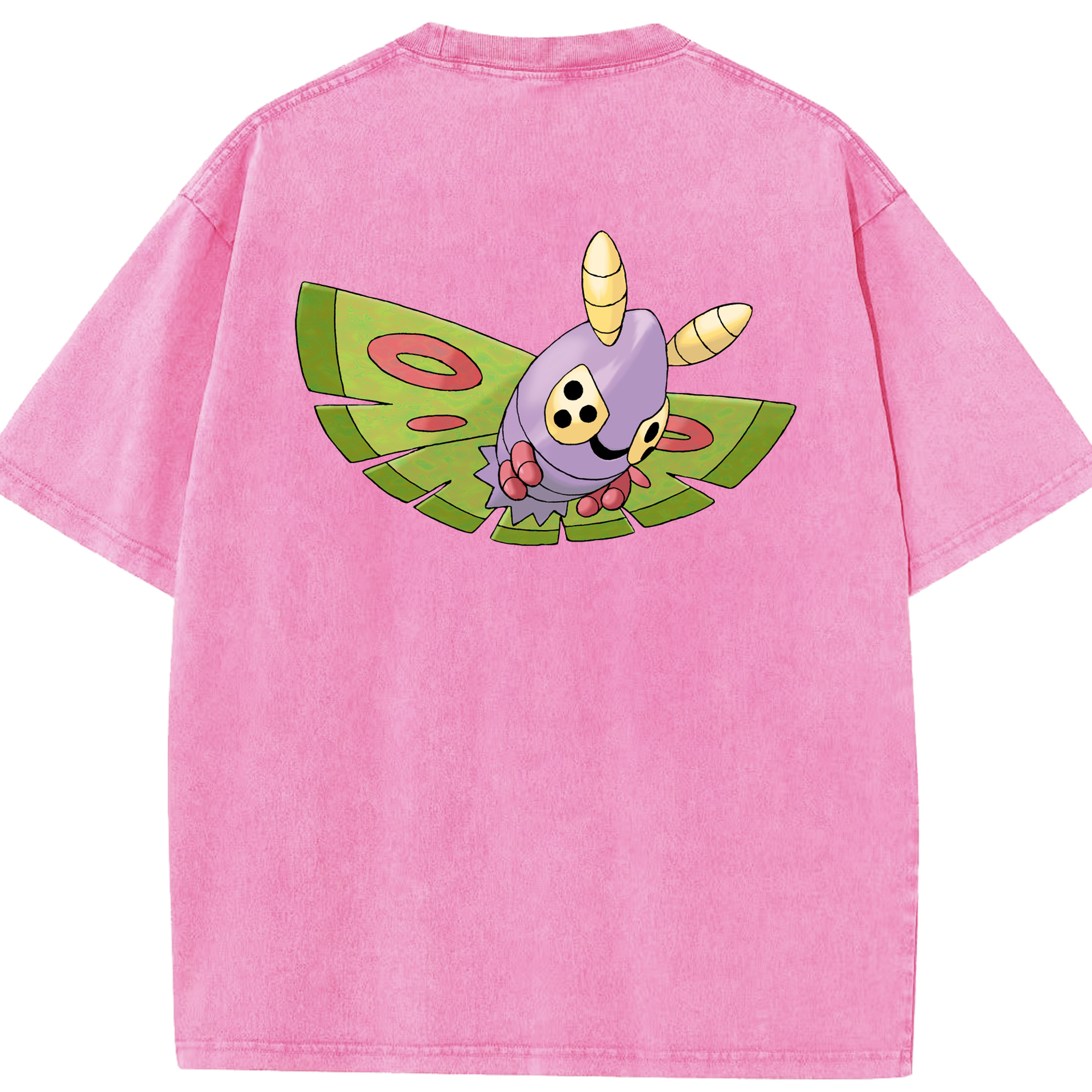 （画像用） ポケットモンスター Pokémon 綿100% ヴィンテージ風 半袖Tシャツ（背面プリント）